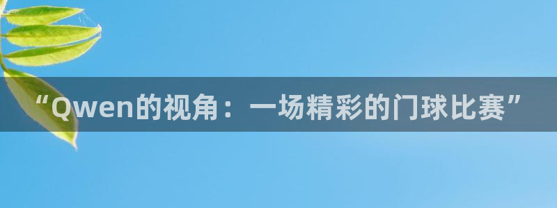  易倍emc体育怎么样：“Qwen的视角：一场精彩的门球比赛”